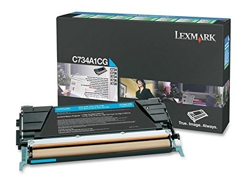 Original Lexmark Toner C734A1CG cyan C734 C736 X734 X736 X738 B-Ware