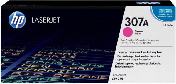 Original HP Toner 307A CE743A magenta LaserJet CP5225 NEU umverpackt