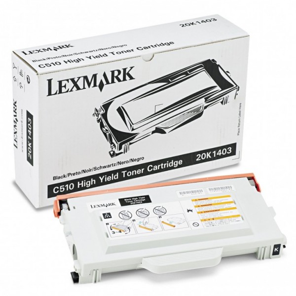 Original Lexmark Toner 20K1403 schwarz für C 510 DTN N oV