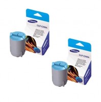 2x Original Samsung Toner CLP-C300A für CLP 300 CLX 2160 3160 - neu umverpackt