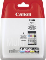Original Canon Tinte CLI-581 Tinte 4-farbig Multipack (2103C004) Original Canon Tinte CLI-581 Tinte 4-farbig Multipack (2103C004)