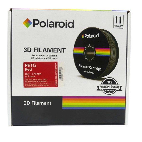 54688_Polaroid_Filament_rot_PETG_PL-8208-00_Kassette_1,75_mm_1_kg