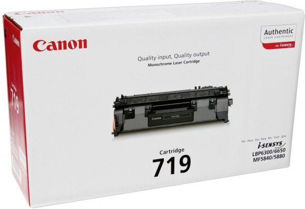 Original Canon Toner 3479B002 CRG 719 schwarz für i-SENSYS LBP 251 252