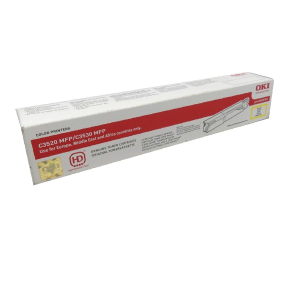 Original OKI Toner 43459321 gelb für C 3520 3530 MC 350 360