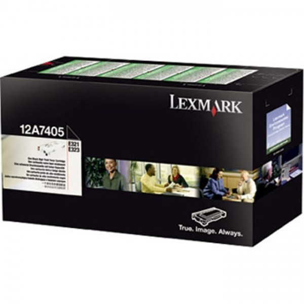 Original Lexmark Toner 12A7405 schwarz für E 321 323 B-Ware