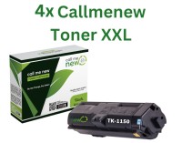 4x Callmenew Toner für Kyocera TK-1150K ECOSYS M 2135 2635 2735 P 2235