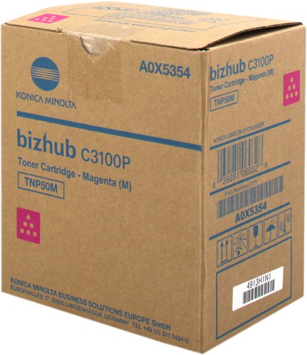 61157_Original_Konica_Minolta_Toner_TNP-50M_magenta_für_Bizhub_C_3100_-_neu_umverpackt