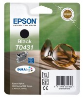 Original Epson Tinten Patrone T0431 schwarz für Stylus 84 85 86 6400 6500 6600