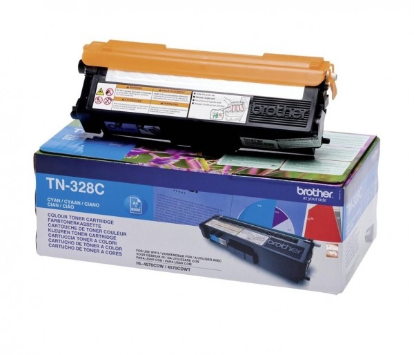 Original Brother Toner TN-328C für MFC 9970CDW DCP-9270CDN oV