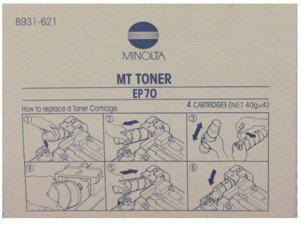 Original Konica Minolta Toner MT EP70 (8931-621) schwarz für EP 70 oV