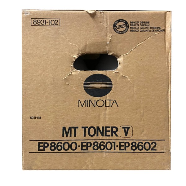Original Konica Minolta Toner 8931-102 schwarz für EP 8600 8601 B-Ware