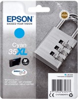 Original Epson Tinte Patrone 35XL cyan für Workforce Pro WF 4700 4725 4740 Original Epson Tinte Patrone 35XL cyan für Workforce Pro WF 4700 4725 4740