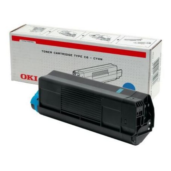 Original OKI Toner 42127407 cyan für C5100 C5200 C5300 oV