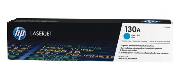 Original HP Toner 130A CF351A cyan für Laserjet MFP M 176 177 NEU umverpackt