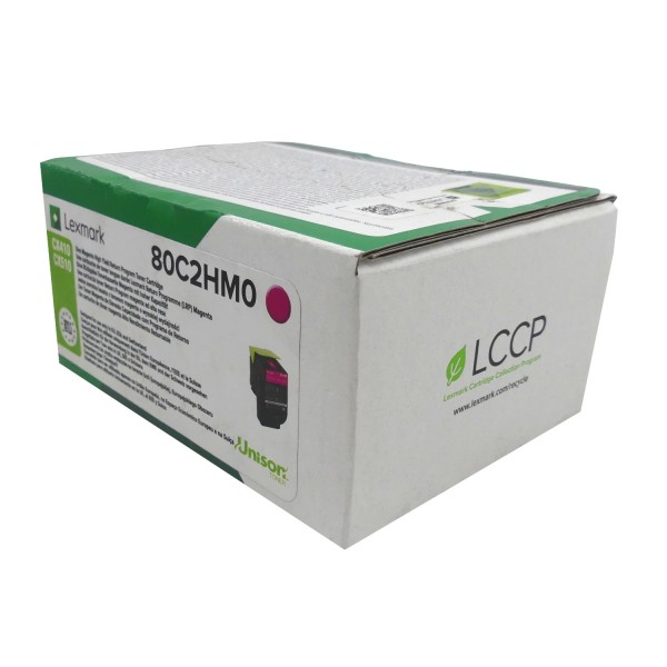 47558_Original_Lexmark_Toner_80C2HM0_magenta_für_CX_410_510_Neutrale_Schachtel