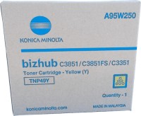 Original Konica Minolta Toner TNP-49Y A95W250 gelb für Bizhub C 3351 3851 B-Ware