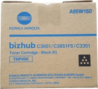 Original Konica Minolta Toner TNP-49K schwarz für Bizhub C 3351 3851 B-Ware