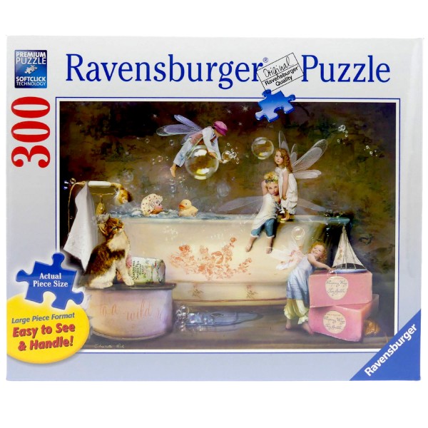 53217_Ravensburger_Puzzle_Bath_Time_135523_Fee_Seifenblase_Nostalgie_300_Teile_70_x_50_cm__NEU_OVP