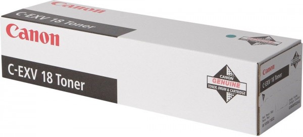 Original Canon C-EXV 18 Toner 0386B002 schwarz für iR1018 iR1018J iR1022A
