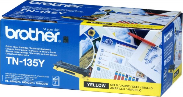 Original Brother Toner TN-135Y gelb für 4050 9450 9440 oV