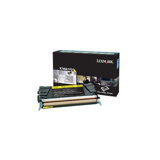 Original Lexmark Toner X746A1YG gelb für X 746 748