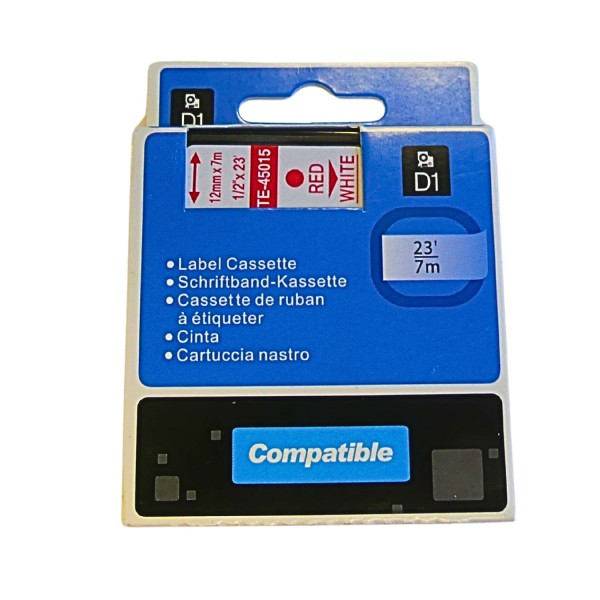 62146_Kompatible_Schriftbandkassette_ersetzt_DYMO_45015_12mm_x_7m_Selbstklebend_für_LabelMANAGER_100_110_150_155