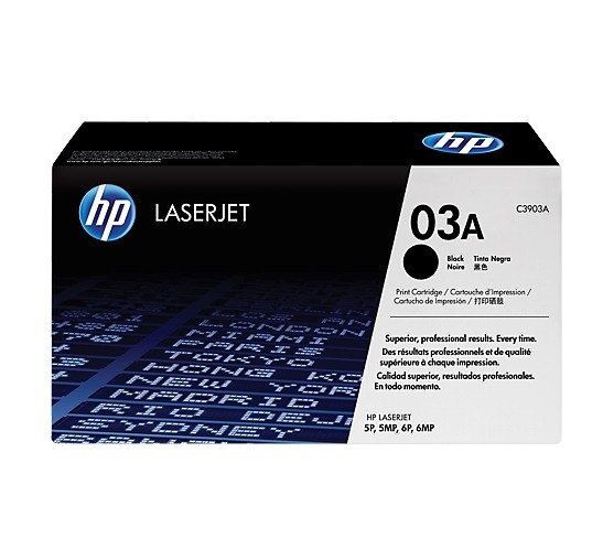 Original HP Toner 03A C3903A schwarz für LaserJet 5P 5MC 5MP 5MV 6P 6MP 6PXI 6PSE