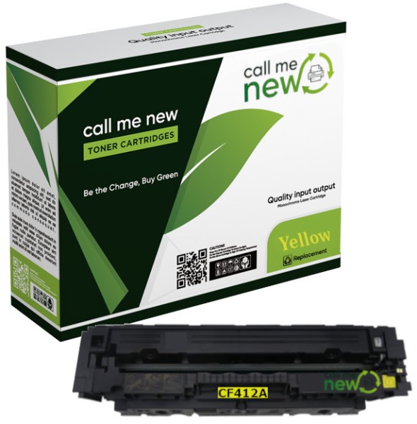 Callmenew Toner für HP CF412A gelb Color LaserJet Pro M 450 452 MFP M 377 477