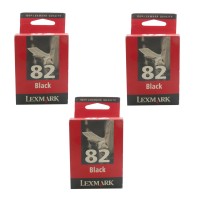 3x Original Lexmark Tinten Patrone 82 für X5100 X6100 Z55 Z65