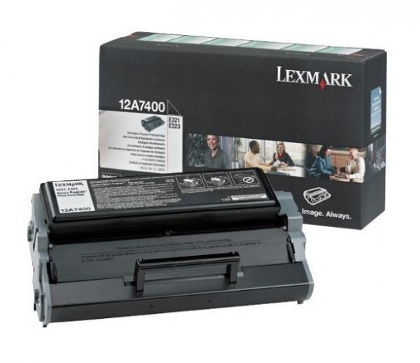 Original Lexmark Toner 12A7400 schwarz für E 321 323 oV