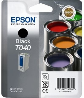 Original Epson Tinten Patrone T040 schwarz für Stylus 3200 62 Seiko 2500