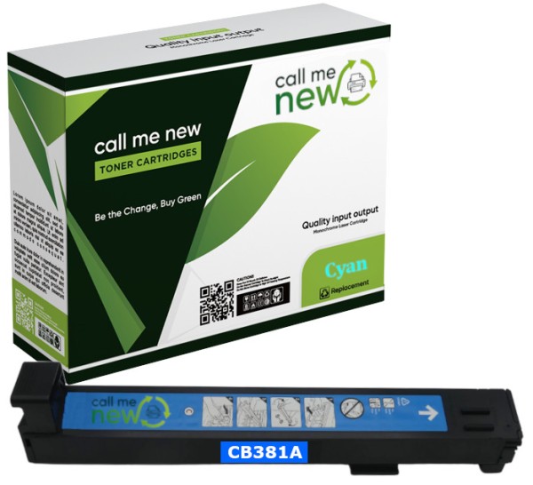 Callmenew Toner für HP CB381A cyan LaserJet CP 6000 6015