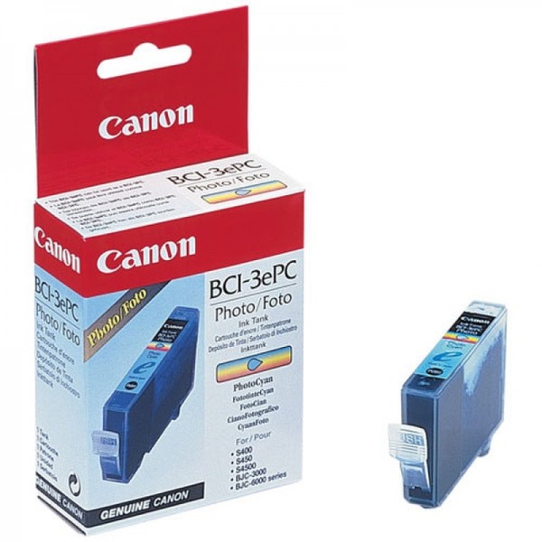 Original Canon Tinten Patrone BCI-3e foto cyan für BJC 3000 6000 6500