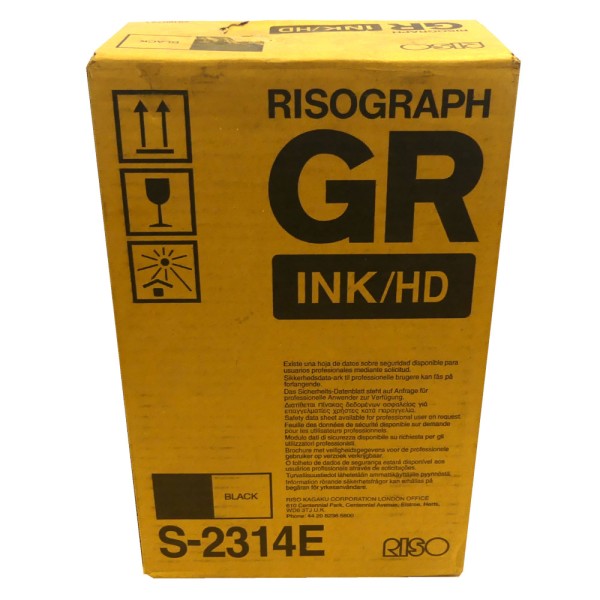 Original Risograph Tinte S-2314E schwarz für GR 3770 B-Ware