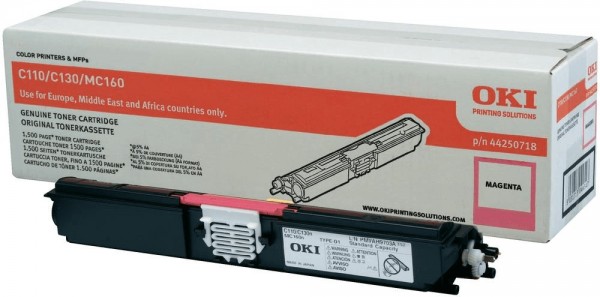 Original OKI Toner 44250718 magenta für C 110 130 MC 160