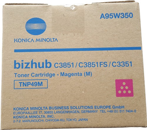 59359_Original_Konica_Minolta_Toner_TNP-49M_A95W350_magenta_für_Bizhub_C_3351_3851_B-Ware