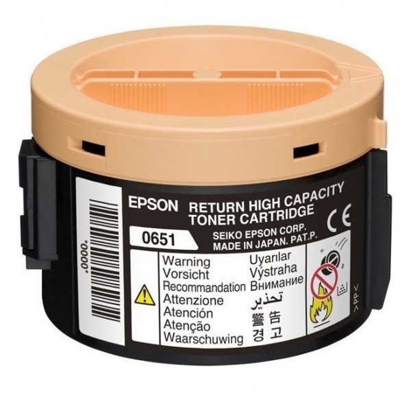 Original Epson Toner C13S050651 schwarz für Aculaser M 1400 MX 14