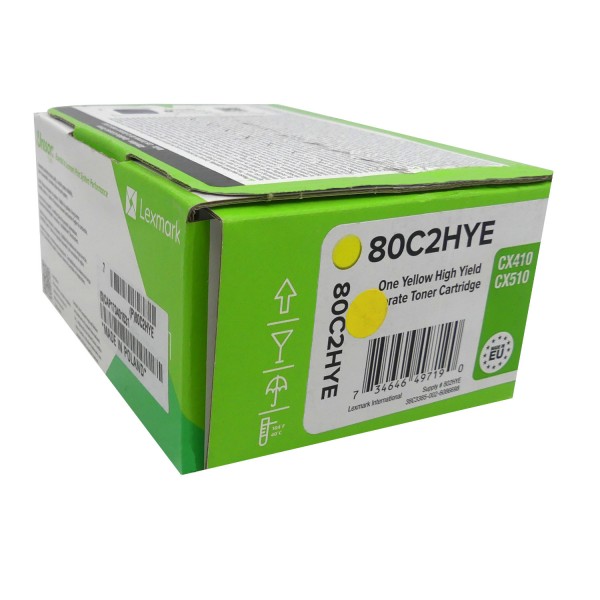 31125_Original_Lexmark_Toner_802HY_80C2HYE_gelb_für_CX410_CX510_Neutrale_Schachtel