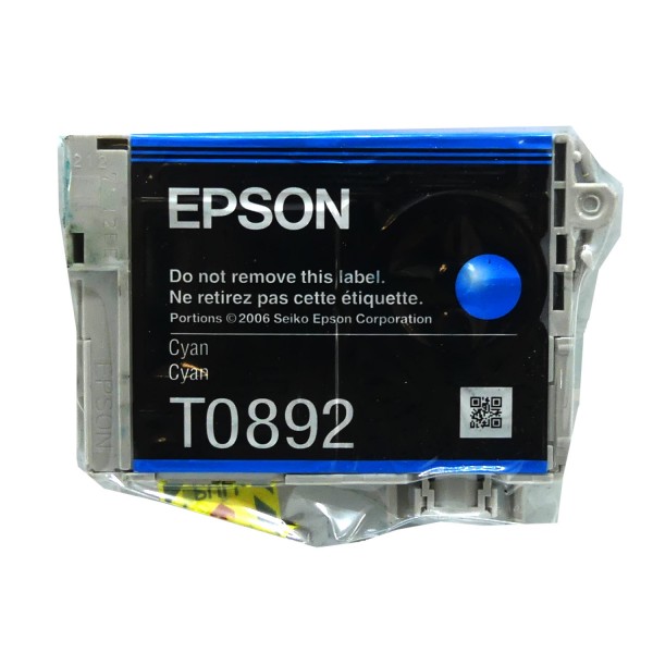 Original Epson Tinten Patrone T0892 blau für Stylus 100 200 300 400 Blister