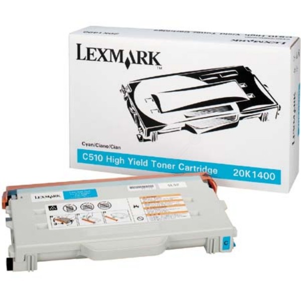 Original Lexmark Toner 20K1400 cyan für C 510 DTN N B-Ware