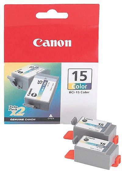 Original Canon Tinten Patrone BCI-15 Doppelpack farbig für Pixma Pixus 50 80 90