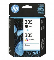 2x Original HP Tinte Patrone 305 für DeskJet 2710 2720 2732 2752 4110 4210 MHD