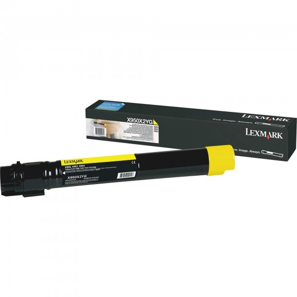 Original Lexmark Toner X950X2YG gelb für X950 X952 X954 B-Ware