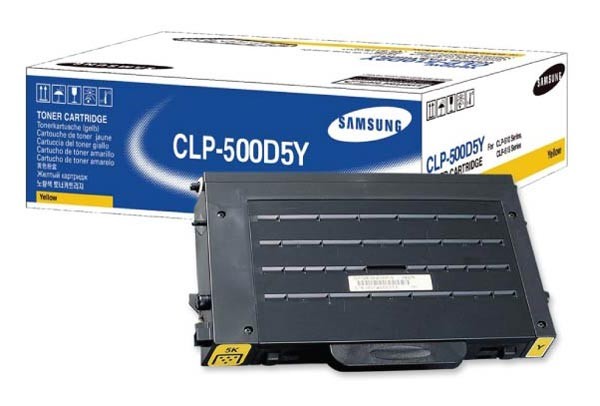 Original SAMSUNG Toner CLP-500D5Y Gelb für CLP-500 CLP-550 oV