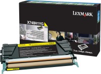 Original Lexmark Toner X748H1YG gelb für X 784