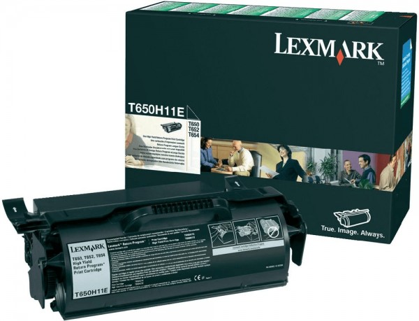 Original Lexmark Toner T650H11E schwarz für Optra T 650 652 654 656
