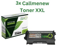 3x Callmenew Toner für Brother TN-2120 DCP 7030 7040 HL-L 2140 2150 MFC 7320 7840