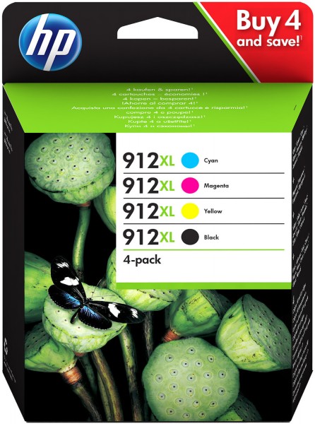 47691_4x_Original_HP_Tinte_Patrone_912XL_für_OfficeJet_8012_8014_8015_Pro_8022_AG