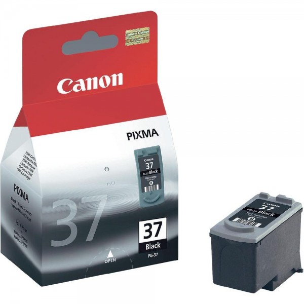 Original Canon Tinten Patrone PG-37 schwarz für Pixma 210 220 310 1800 2500