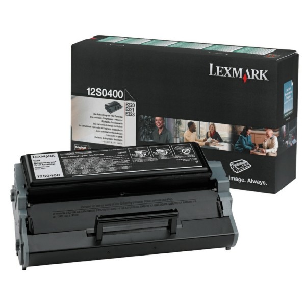 Original Lexmark Toner 12S0400 schwarz für E 220